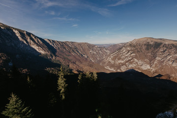 Zabljak in Montenegro , mountain view.