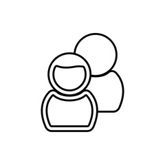 team icon. Element of Software development for mobile concept and web apps icon. Thin line icon for website design and development, app development