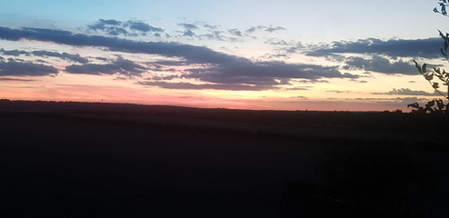 Sunset over cambridgeshire
