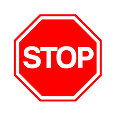 Stop traffic sign 