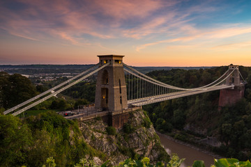 Fototapeta na wymiar Bristol's famous Clifton suspension Bridge