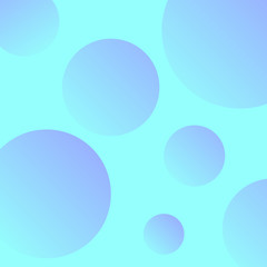 Pattern with circles on blue background