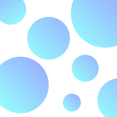 Pattern with circles on white background