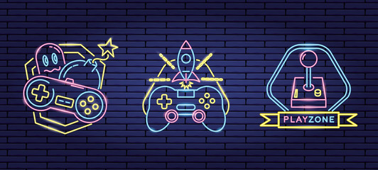 video game neon © Gstudio