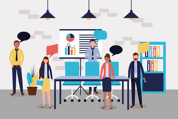 Obraz premium business people office