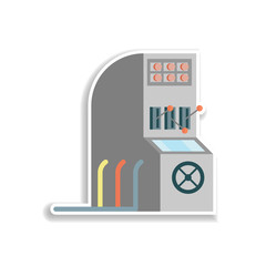colored control panel production sticker icon. Elements of Production in color icons. Simple icon for websites, web design, mobile app, info graphics