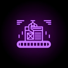 web development icon. Elements of Web development in neon style icons. Simple icon for websites, web design, mobile app, info graphics