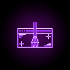 polishing complete design icon. Elements of Web development in neon style icons. Simple icon for websites, web design, mobile app, info graphics