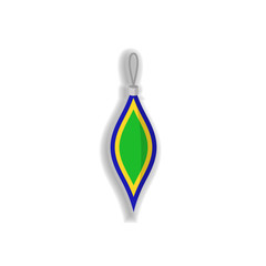 Christmas tree toy sticker icon. Elements of Chrismas in color icons. Simple icon for websites, web design, mobile app, info graphics