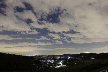 Fototapeta premium 夜空と雲