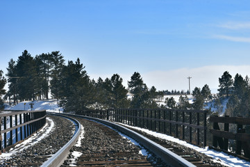 Fototapeta premium Vintage Train Tracks