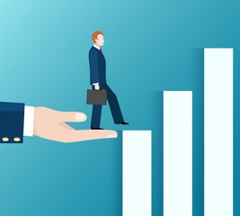 Business way up concept