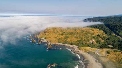 Oregon coast shoreline