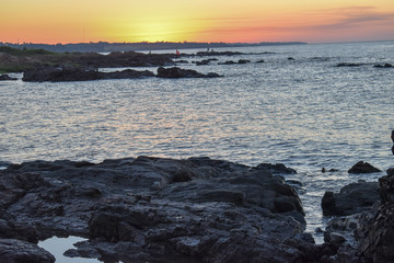 Obraz premium sunset at the beach
