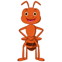 Happy ant cartoon