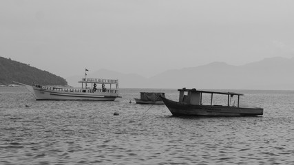 Boats on the sea