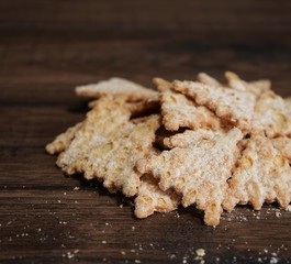 Cannoli chips, selective focus