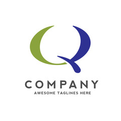 Q Letter Logo and symbol template vector illustration