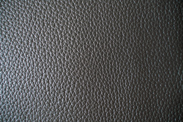 Genuine fullgrain black leather texture