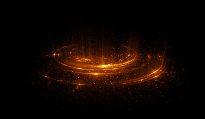 Abstract background. Motion swirl. Glowing circle. Bright spiral. Glow podium. Empty Scene. Space tunnel. Light ellipse. Glint galaxy. Oval stage. Led studio. Lens flare. Glare ring. Show disc.