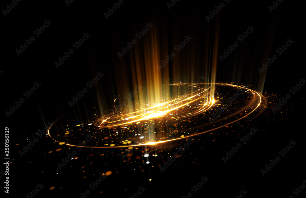 Poster abstract background. motion swirl. glowing circle. bright spiral. glow podium. empty scene. space tu