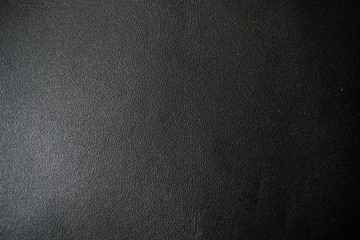 Genuine real black leather background