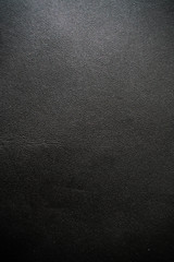 Genuine real black leather background