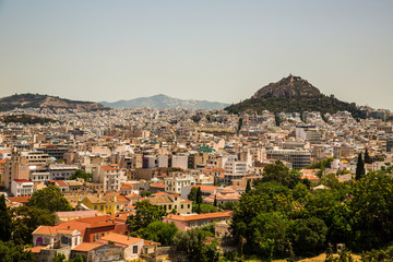 Fototapeta na wymiar Sprawling Cityscape of Athens, Greece