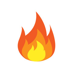 fire logo icon design template vector