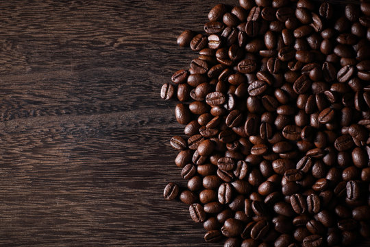 コーヒー豆の背景素材