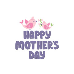 Fototapeta na wymiar Mother's Day lettering