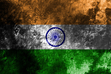 Old India grunge background flag