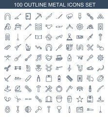 100 metal icons