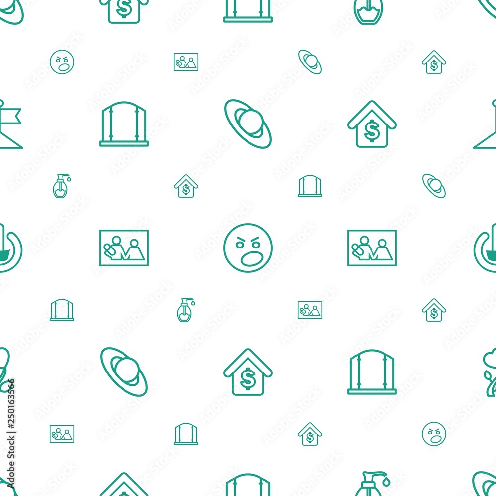 Poster design icons pattern seamless white background