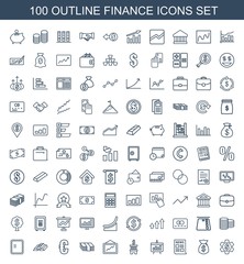 100 finance icons