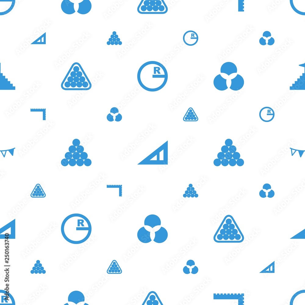 Poster triangle icons pattern seamless white background