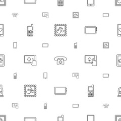 Fototapeta premium smartphone icons pattern seamless white background