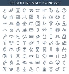 100 male icons