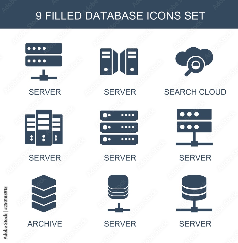 Poster database icons