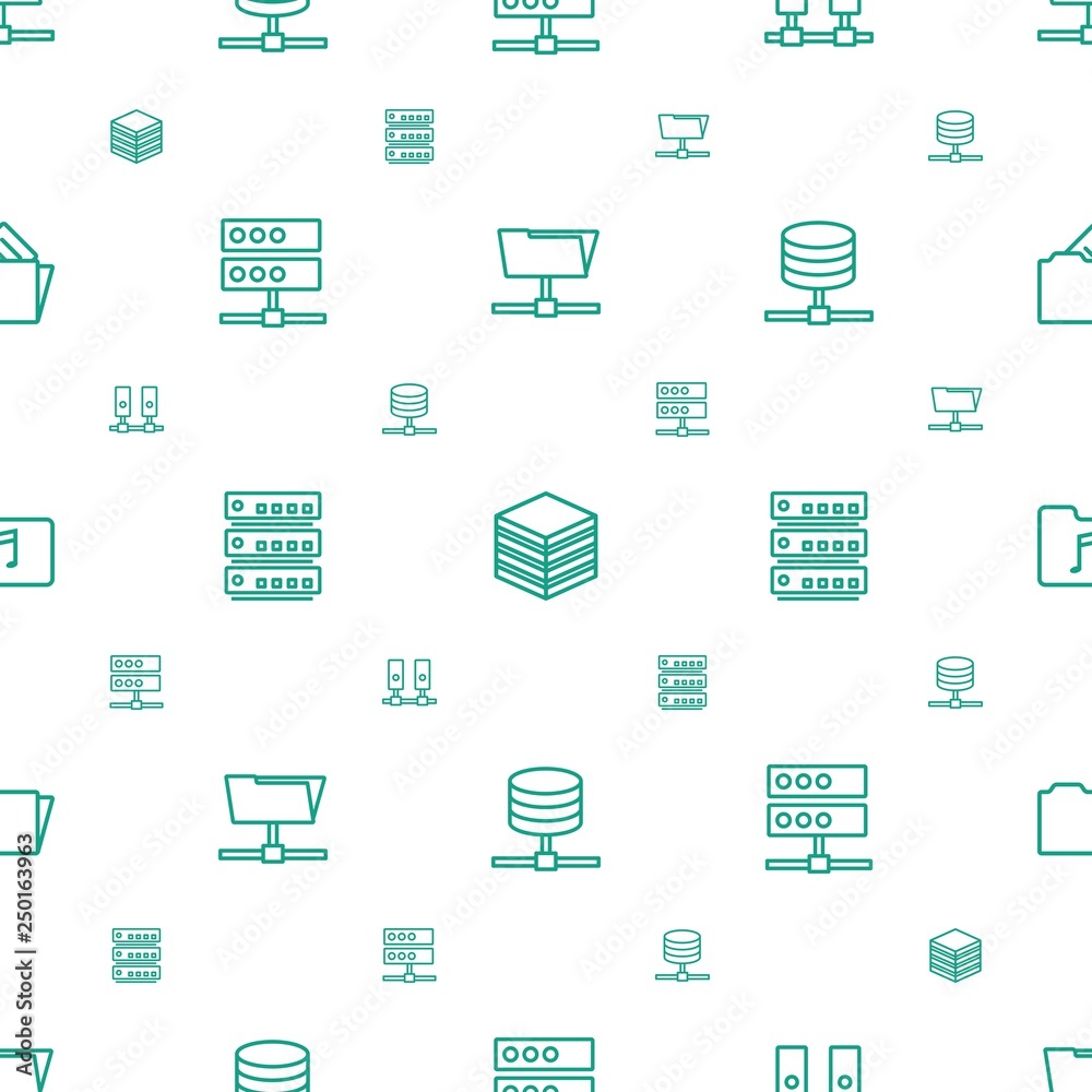 Poster archive icons pattern seamless white background