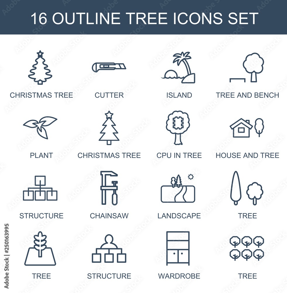Poster tree icons