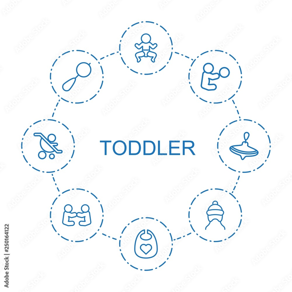 Poster 8 toddler icons