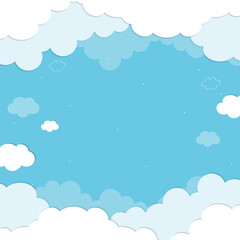 Cloudy blue background