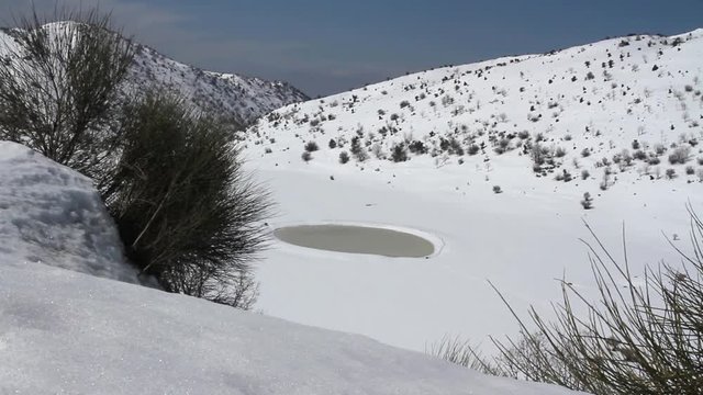 Birkat Mann in the Hermon Mountain Beautiful shot of Birkat Mann in the Hermon Mountain
