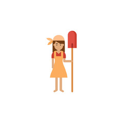 peel, bakery color icon. Element of color bakery illustration. Premium quality graphic design icon. Signs and symbols collection icon for websites, web design, mobile app