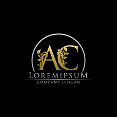 Luxury Gold AC Letter Logo