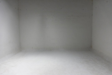Studio room with empty  wall and floor.