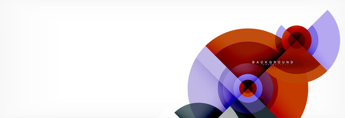Geometric circle abstract background, creative geometric wallpaper.