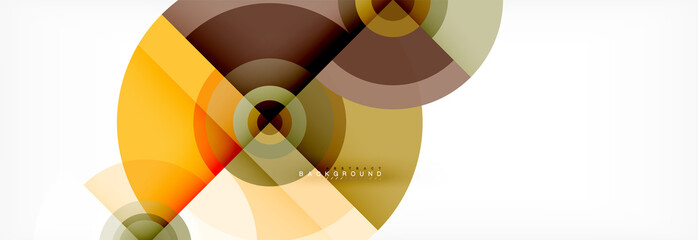Obraz premium Geometric circle abstract background, creative geometric wallpaper.