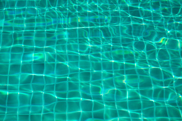 blue pool and light